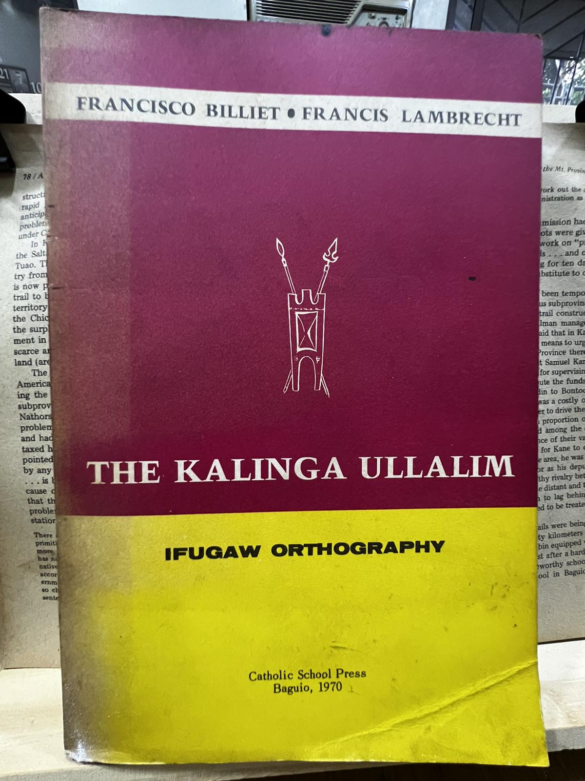 The Kalinga Ullalim: Ifugao Orthography